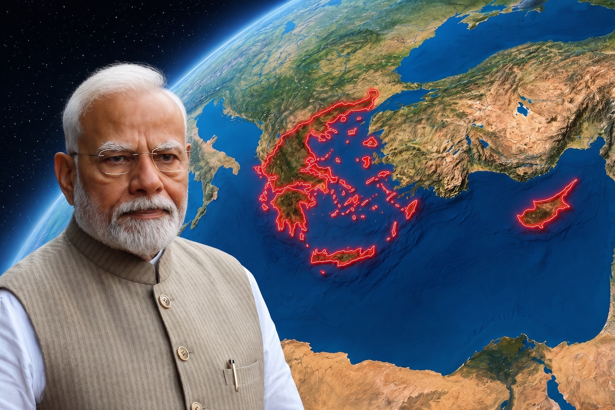 India Pushes for a Mediterranean Axis with Cyprus and Greece